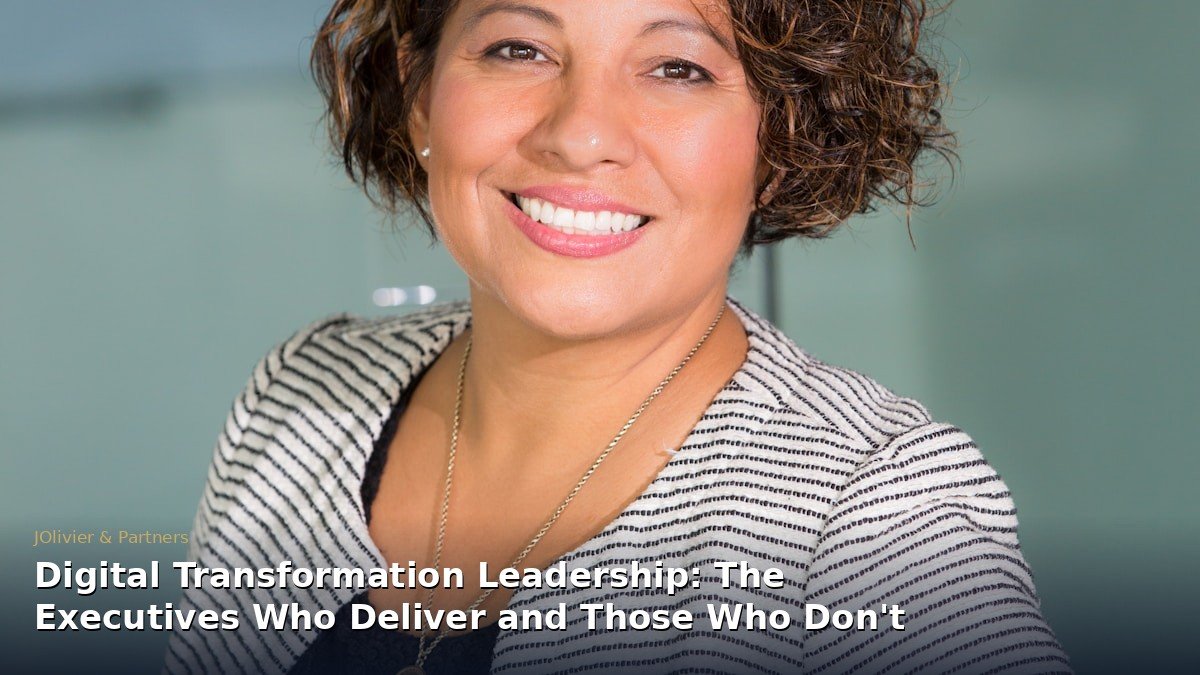 Digital Transformation Leadership: The Executives Who Deliver and Those Who Don't