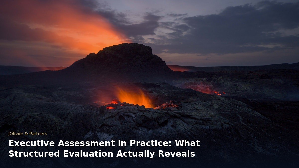 Executive Assessment in Practice: What Structured Evaluation Actually Reveals